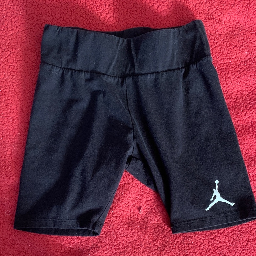 Jordan Kids Black Shorts with White Logo